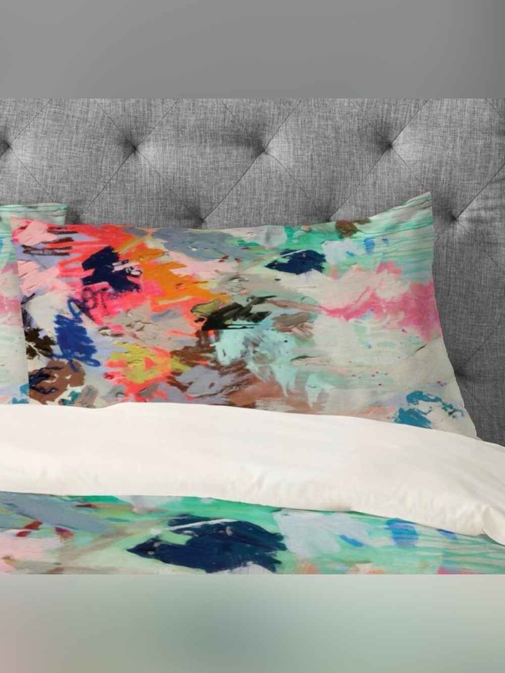 IVY BRONX Standard Pillow Case IVBX2813 Abstract Colorful NEW NWOT